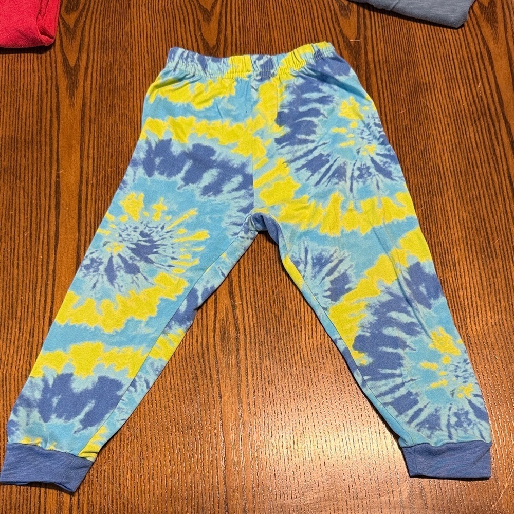 George Kids Tie-Dye Sweatpants - Blue and Yellow